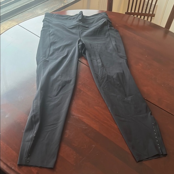 Lululemon Fast & Free High-Rise Crop 23" Pockets Black Leggings - Picture 7 of 16